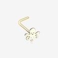 thumbnail image 1 of BM25 Golden Evil Octopus L-Shaped Nose Ring-Gold, 1 of 2