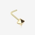 thumbnail image 1 of BM25 Golden Geo Pyramid L-Shaped Nose Ring, 1 of 3
