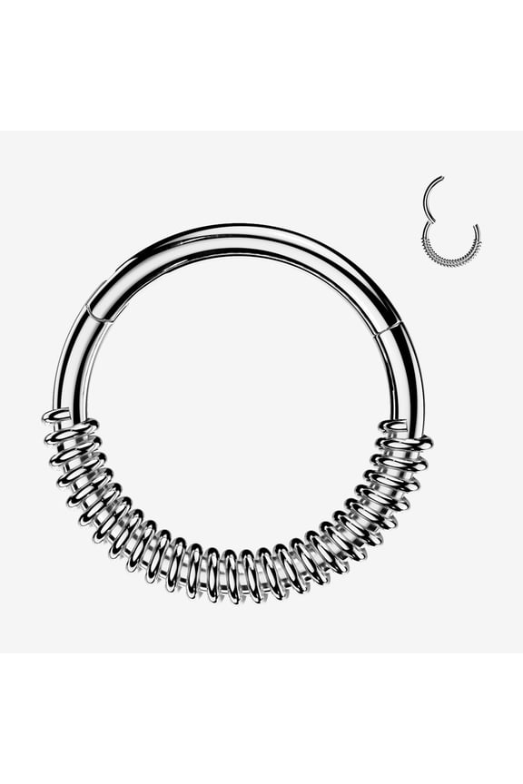 BM25 Spring Coil Clicker Hoop Ring