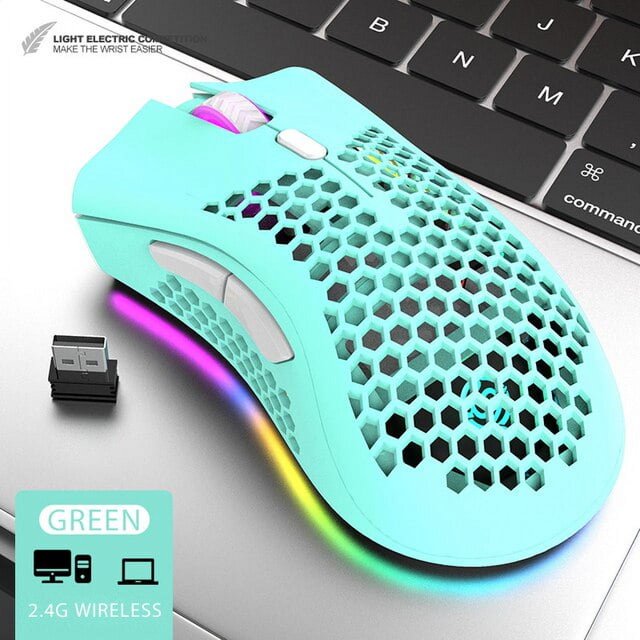 BM600 Rechargeable Gaming Mouse USB 2.4G Wireless RGB Light
