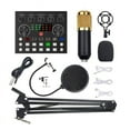BM800 Microphone Kits with Live Sound Card,Suspension Scissor Arm,Shock