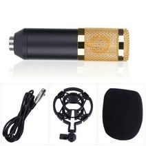 BM800 Studio Condenser Microphone Arm Stand Pop Filter Foam Cap Kit Record Accessory