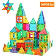 BMAG Magnetic Tiles Toys for Kids,36pcs Starter Set 3D Magnet Building Blocks Construction,STEM Learning Educational Toddlers Toy Gift