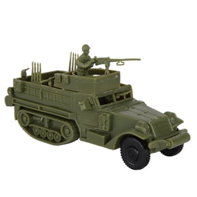 BMC CTS WW2 US M3 Halftrack - OD Green Plastic Army Men Armored Vehicle