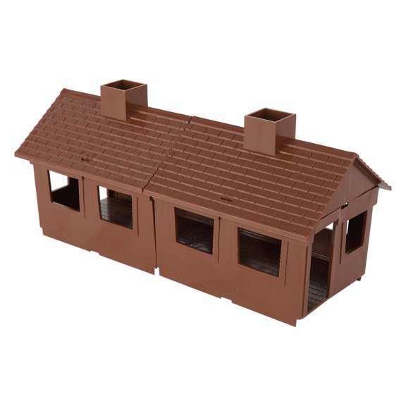 BMC Classic MPC Bunkhouse Barracks - Brown Plastic Army Men Cabin House Building