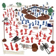 BMC Revolutionary War Battle of Bunker Hill - 115pc Plastic Army Soldier Playset