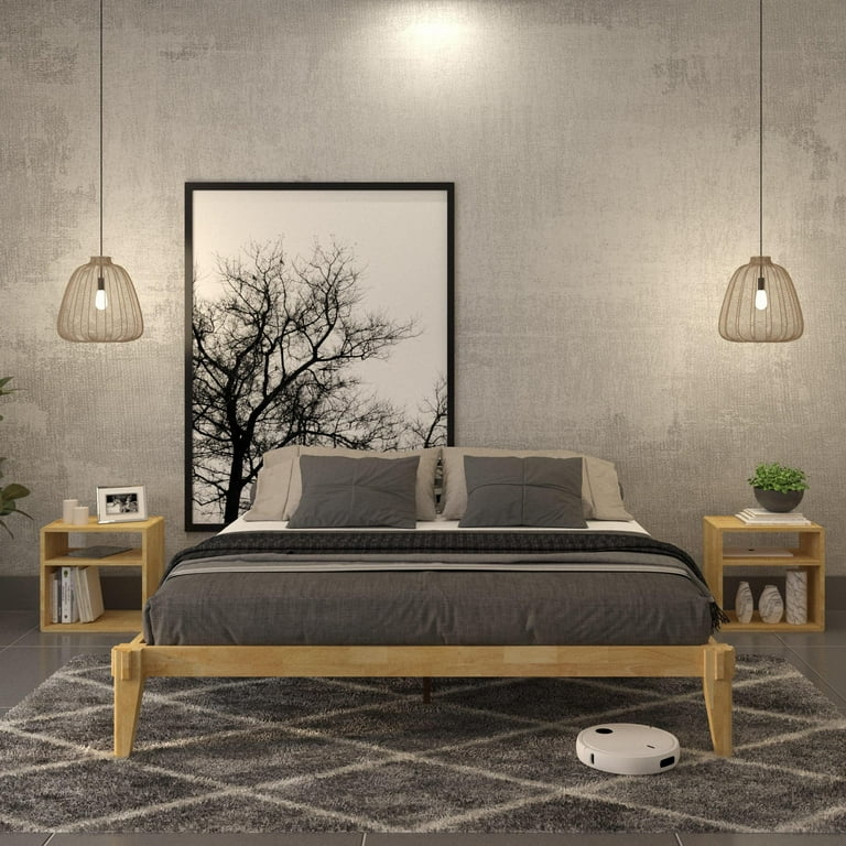 Low bed frame no headboard deals