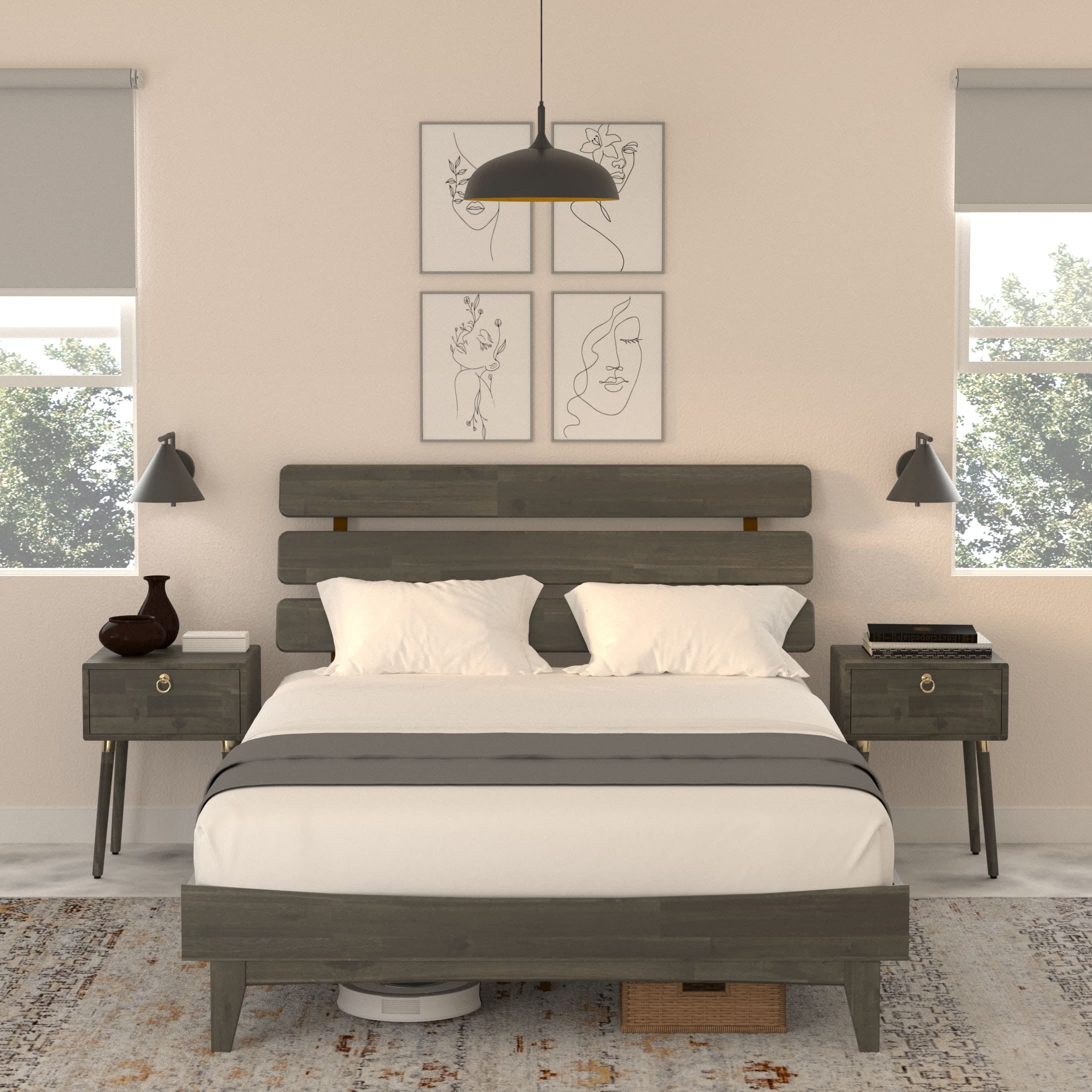 Mocha headboard cheap