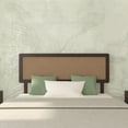 thumbnail image 1 of Grace Queen Size Headboard, Bohemian, Solid Wood, Walnut, 1 of 11