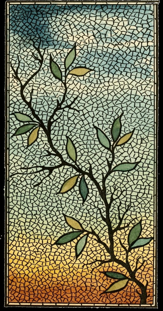 BMG Co Belcher Mosaic Glass 1886 10 Canvas Art - (18 x 24)