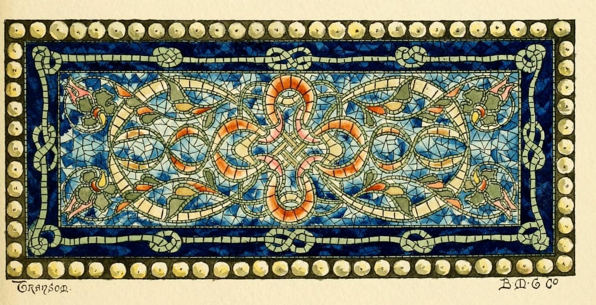 BMG Co Belcher Mosaic Glass 1886 13 Canvas Art - (18 x 24)
