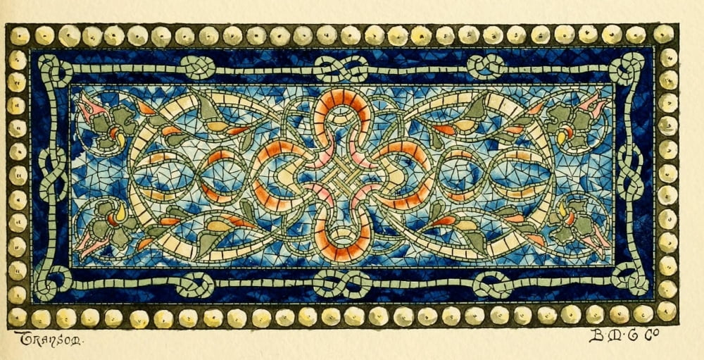 BMG Co Belcher Mosaic Glass 1886 13 Canvas Art - (24 x 36)