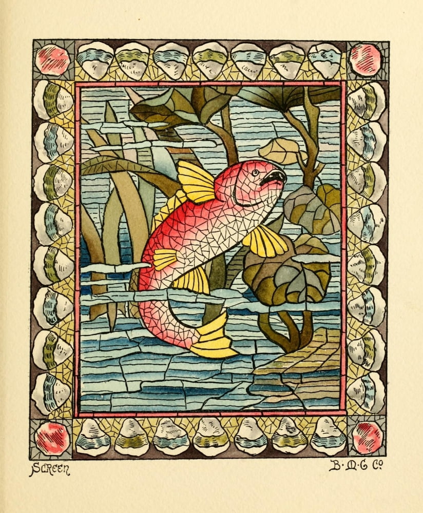 BMG Co Belcher Mosaic Glass 1886 17 Canvas Art -  (18 x 24)