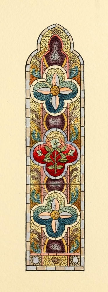 BMG Co Belcher Mosaic Glass 1886 18 Canvas Art -  (24 x 36)