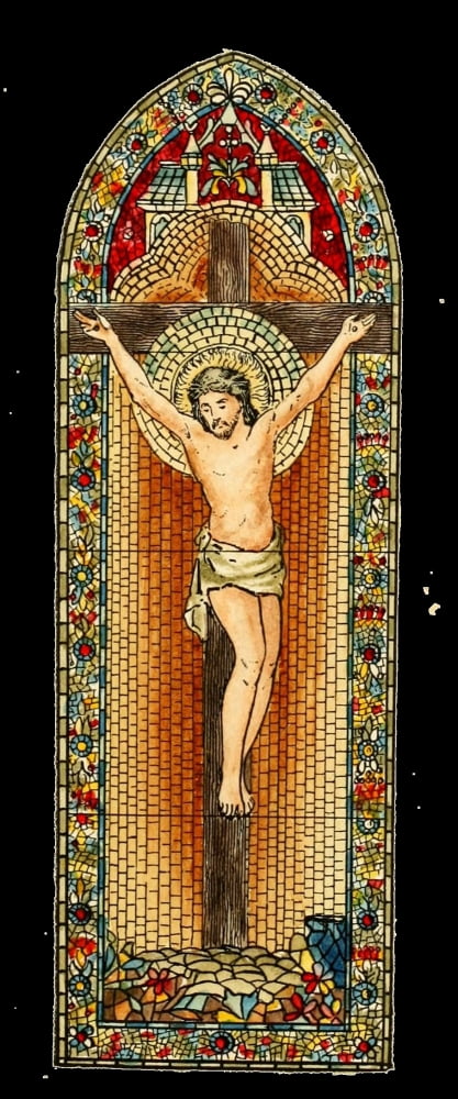 BMG Co Belcher Mosaic Glass 1886 19 Canvas Art - (18 x 24)