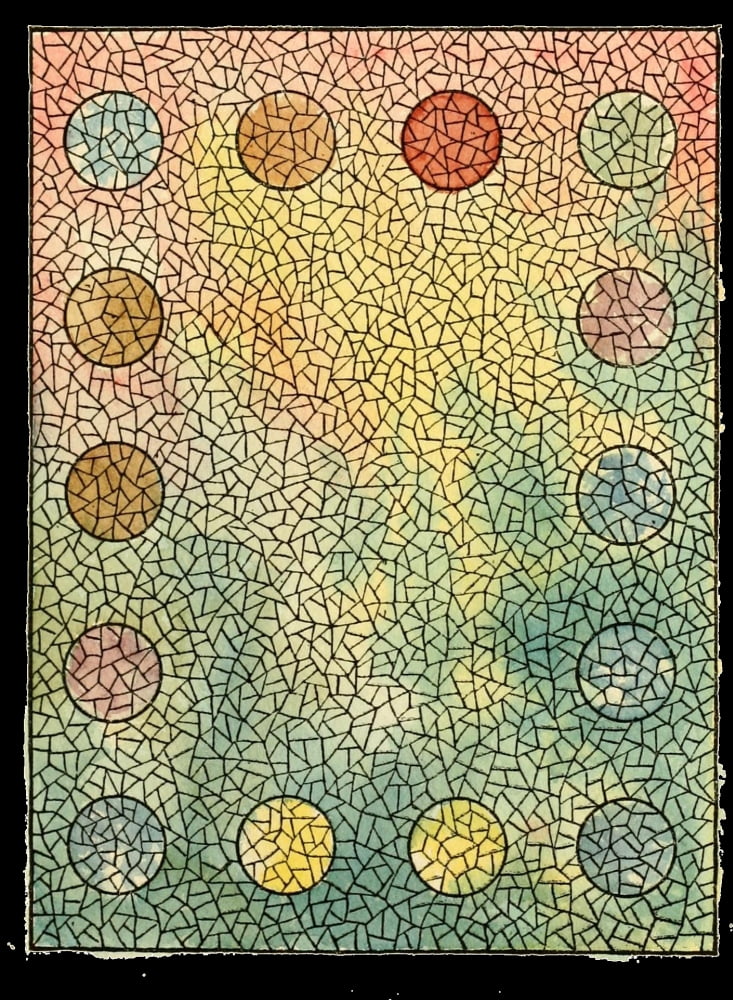 BMG Co Belcher Mosaic Glass 1886 4 Canvas Art - (18 x 24)