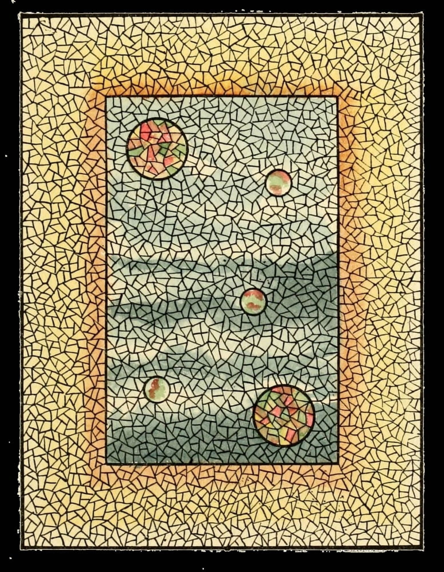 BMG Co Belcher Mosaic Glass 1886 6 Canvas Art - (24 x 36)