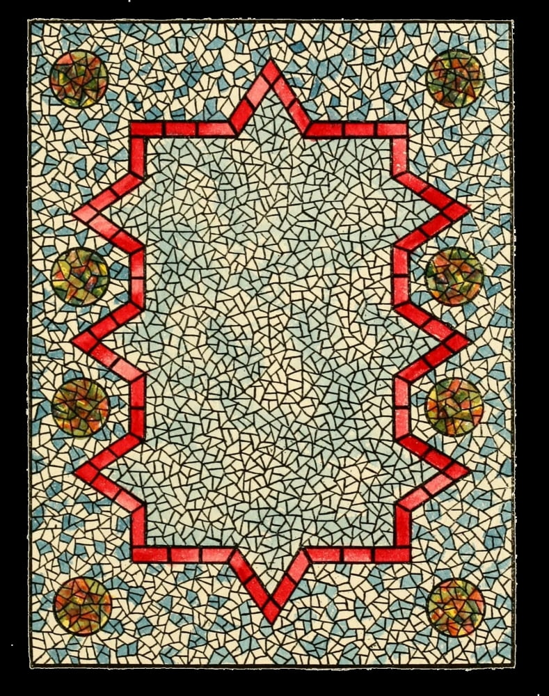 BMG Co Belcher Mosaic Glass 1886 8 Canvas Art - (18 x 24)