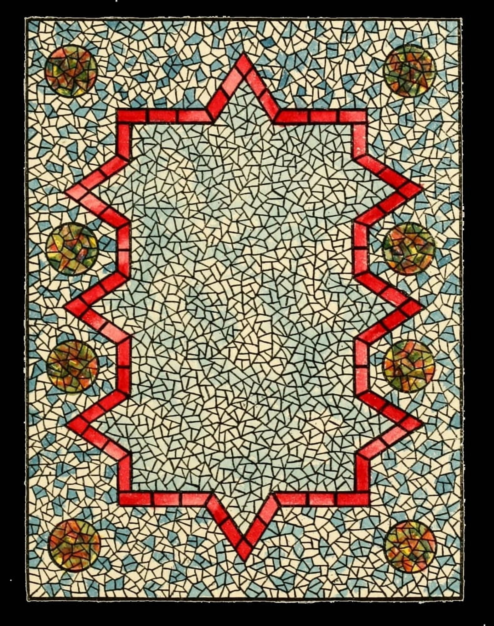 BMG Co Belcher Mosaic Glass 1886 8 Canvas Art - (24 x 36)