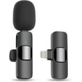 thumbnail image 1 of BMHNOONE Professional Wireless Tie Lapel Microphone for iPhone, iPad-Cordless Omnidirectional Condenser Recording Microphone for Interview Video Podcasting Vlog YouTube, 1 of 8