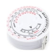 thumbnail image 1 of BMI Body Mass Index Retractable Tape 150cm Measure Calculator Tools NW KDH WA, 1 of 6