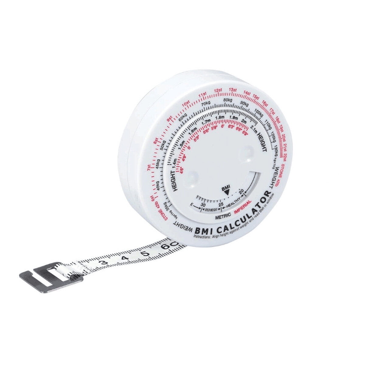 BMI Body Mass Index Tape Measure Calculator Sewing Tailor Body Scale