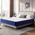 thumbnail image 1 of BMMB 10" King Individual Coils Spring High Density Gel Memory Foam Hydrid Mattress Anti-Fire, 1 of 11