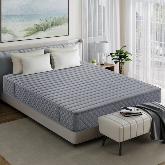 BMMB 12 Inch Queen Size Premium Memory Foam High Quality Pocket Coils Mattress Medium Firm High Breathable Zero Pressure Cooling Night Sleep