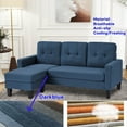 thumbnail image 1 of BMMB 73” Modern Convertible Sofa Sectional Sofa Couch L-Shape Sofa with Removable Cushions Hard Wood Legs for Living Room, 1 of 10