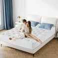 thumbnail image 1 of BMMB CertiPUR-US certified Adult Kids 12 In Full Hydrid Innerspring Memory Gel Foam Mattress Bouncy Perfect Night Sleep Free Pain Heavy-duty Steel Spring Compressed Package, 1 of 11
