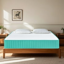 BMMB Mattress Bed in A Box, 12 Inch Twin Hybrid Mattress with Zero Pressure Foam, Innerspring Mattress for Pressure Relief, Motion Isolation, Medium Firm, CertiPUR-US Certified