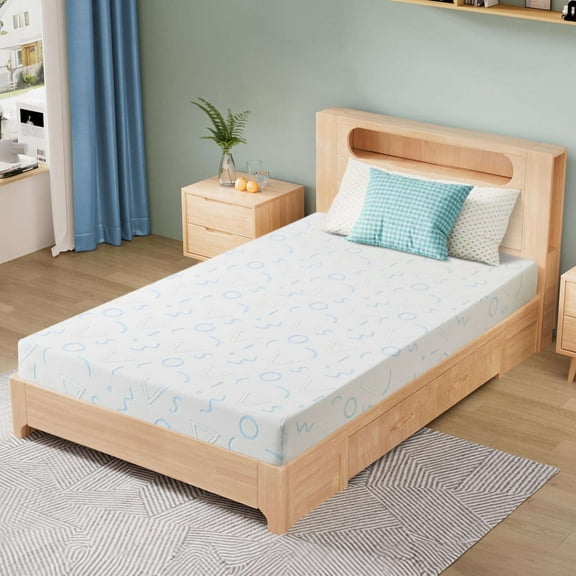 BMMB Soft Touch 5 in Twin Mattress with Cooling Memory Foam and Washable Cover