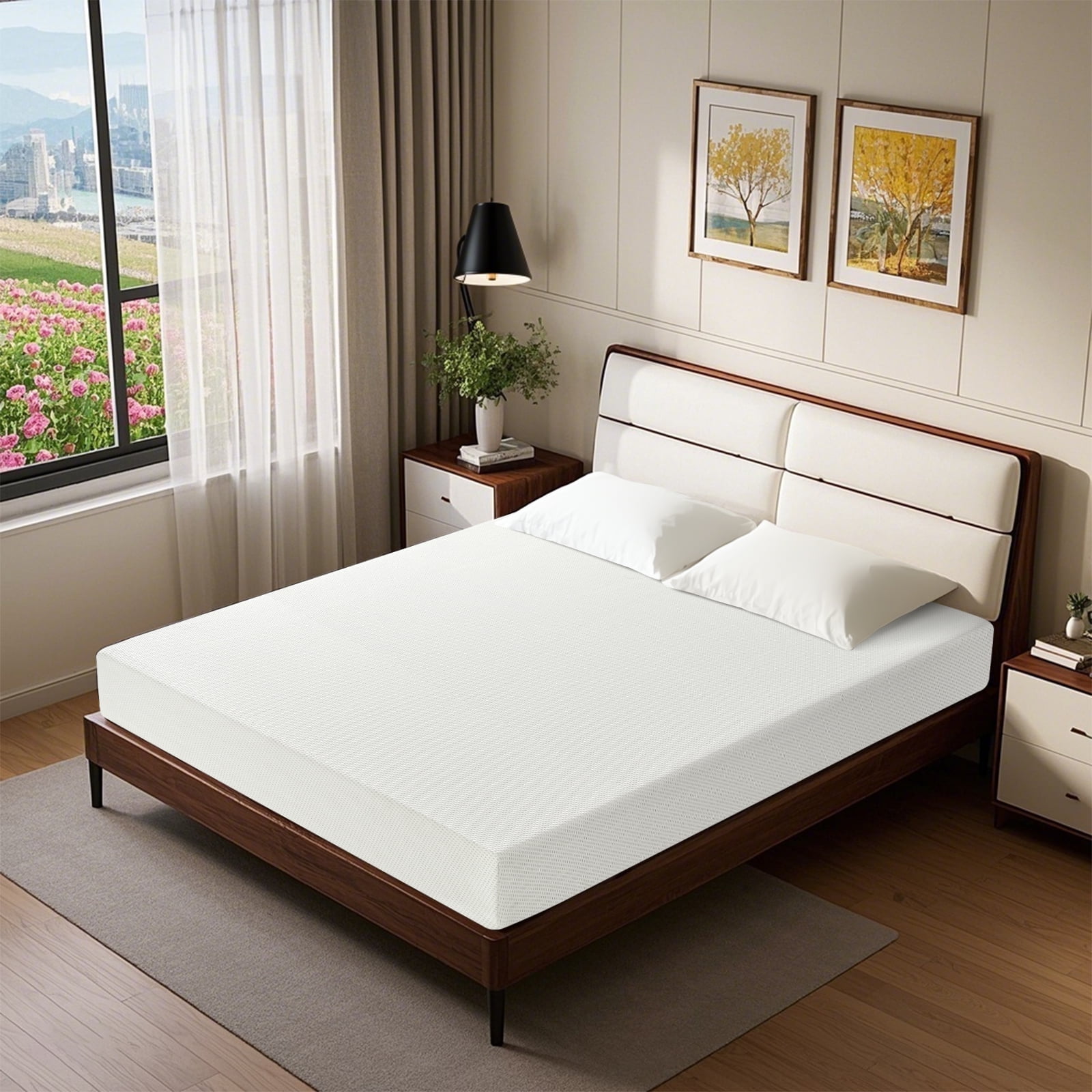 BMMB 5 Inch Twin XL Size Mattress, Memory Foam Mattress in a Box with Cooling Green Tea Gel,Fiberglass Free & Back Pain Relief