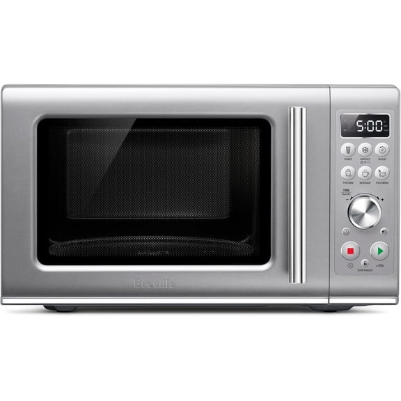 BMO650SIL Compact Wave Soft Close Countertop Microwave Oven, Silver