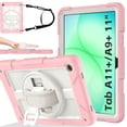 thumbnail image 1 of BMOUO Case for Samsung Galaxy Tab A11 Plus 11" 2026 / A9 Plus 11 Inch 2024,Protective Case Cover with 360° Rotating Stand and Hand / Shoulder Strap for Tab A11+ / A9+ Inch , Pink, 1 of 8