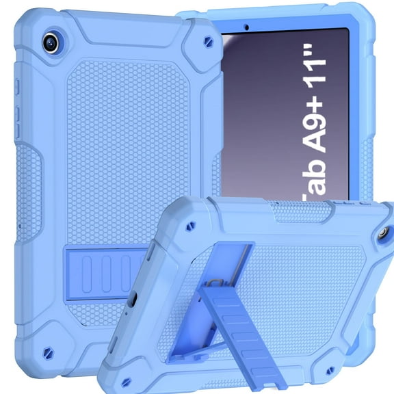 BMOUO Case for Samsung Galaxy Tab A9+ Plus 2023 11 Inch (SM-X210/X216/X218), Shockproof Rugged Galaxy Tab A9+ / A9 Plus Case Cover with Kickstand for Men Kids Toddler Boys Girls, Blue
