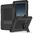 thumbnail image 1 of BMOUO Case for All-New Amazon Fire HD 10 Tablet (13th Generation 10.1", 2023 Release), Layer Duty Shockproof Rugged Case with Kickstand, Black, 1 of 6