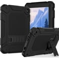 thumbnail image 1 of BMOUO Case for All-New Amazon Fire HD 8 & HD 8 Plus Tablet (Only 12th Gen,2024/2022), Layer Duty Shockproof Rugged Case with Kickstand, Black, 1 of 7