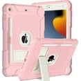 thumbnail image 1 of BMOUO Case for iPad 9th 8th 7th Generation (10.2 inch, 2021/2020/2019), Shockproof Protective iPad 10.2 Case with Built-in Stand/Pencil Holder, Pink, 1 of 7