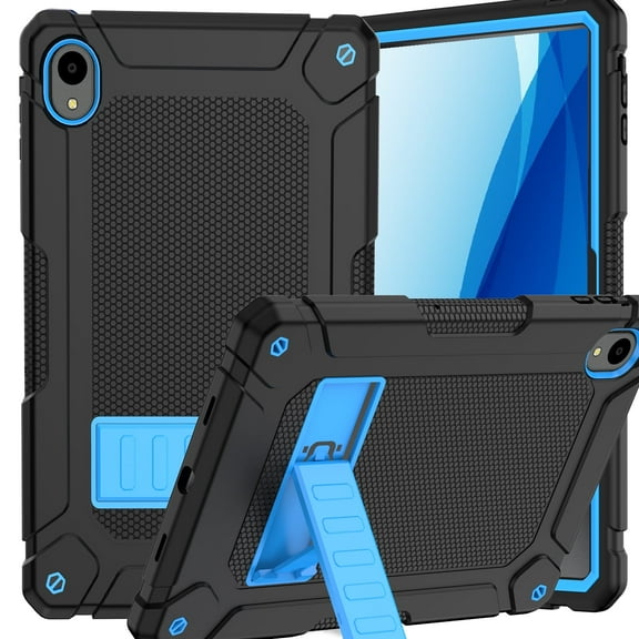 BMOUO Case for onn 12.1" Tablet Pro Gen 4 2024 (Model:100146663), Heavy Duty Shockproof Rugged Protective Case with Built-in Stand/Pencil Holder for Walmart Onn Tablet 12.1 inch 2024 , Black+Blue
