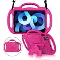 thumbnail image 1 of BMOUO Kids Case for iPad Air 11-inch M4/M3/M2 (2026/2025/2024), iPad Air 5th/4th Generation 10.9 (2022/2020), Shockproof Rugged Protective Cover Case with Shoulder Strap Handle Stand, Rose, 1 of 7