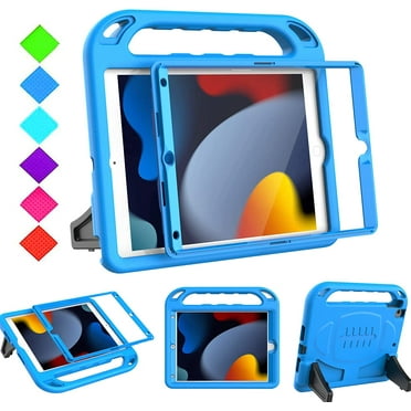 BMOUO Kids Case for New iPad 10.2 2021/2020/2019 - iPad 9th/8th/7th Generation Case with Built-in Screen Protector,Shockproof Lightweight Handle Stand Kids Case for iPad 10.2" 2021/2020/2019