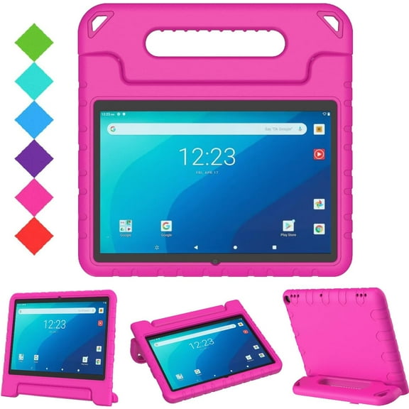BMOUO Kids Case for Onn 10.1 Pro Tablet 2020 (Model: 100003562),Shockproof Light Weight Convertible Handle Stand Kids Case for Onn 10.1" Pro Android Tablet 2020(JUST for Onn 10.1 PRO),Rose