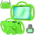 thumbnail image 1 of BMOUO Kids Case for Samsung Galaxy Tab A11+ Plus 11" 2026 / A9+ Plus 11 Inch 2023, with Strap, Shockproof Lightweight Handle Stand with Lanyard For Kids , Green, 1 of 7