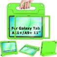 thumbnail image 1 of BMOUO Kids Case for Samsung Galaxy Tab A11+ Plus 11 Inch 2026/ A9+ Plus 2023 with Built-in Screen Protector, Light Weight Shock Proof Handle Stand Cover for Galaxy Tab A11 Plus/A9 Plus ,Green, 1 of 8