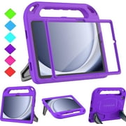 BMOUO Kids Case for Samsung Galaxy Tab A9 Plus 11 inch 2023 (SM-X210/X216/X218) - with Built-in Screen Protector, Shockproof Covertible Handle Stand Samsung Galaxy Tab A9 Plus Case for Kids, Purple