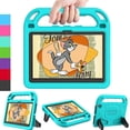 thumbnail image 1 of BMOUO Kids Case for Fire HD 8 & HD 8 Plus Tablet (12/10th Generation, 2024/2022/2020 Release), Shockproof Handle Stand Kids Case, Cyan, 1 of 6