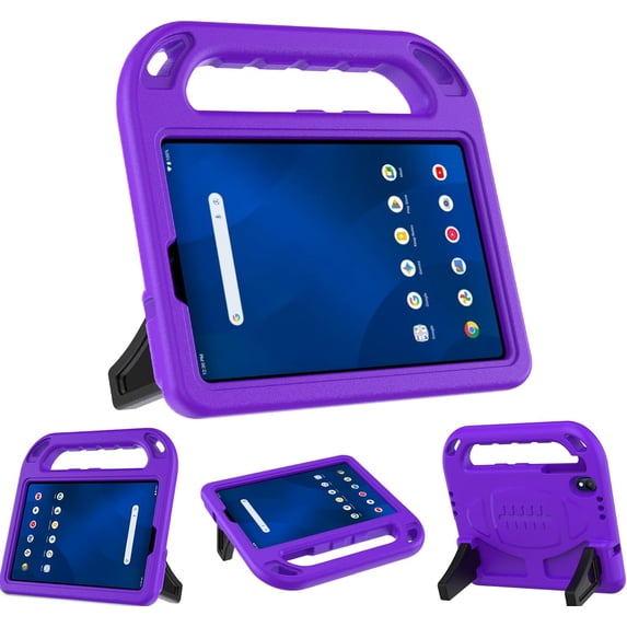 BMOUO Kids Case for Onn 8.1 Inch Core Tablet 2026 Model, Lightweight Foldable Kickstand Shockproof Handle Design Case for Onn 8.1 2026, Purple