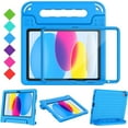 thumbnail image 1 of BMOUO Kids Case for iPad (A16) 11th Generation 11" 2025/iPad10th Generation 10.9 Inch 2022 - with Screen Protector, Shockproof Covertible Handle Stand iPad 11th/10th Generation Case for Kids, Blue, 1 of 8
