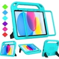 thumbnail image 1 of BMOUO Kids Case for iPad (A16) 11th Generation 11 Inch 2025, iPad 10th Generation 10.9 inch 2022 - with Built-in Screen Protector, Shockproof Handle Stand iPad 11th/10th Gen Case for Toddlers, Teal, 1 of 8